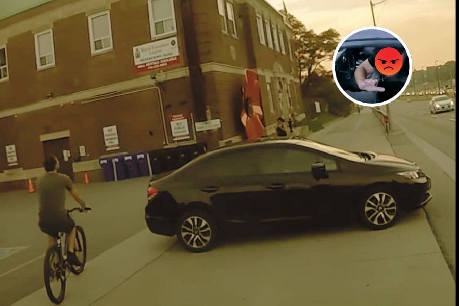 Cyclist Deliberately Struck for SIMPLE HEADSHAKE - BikePush