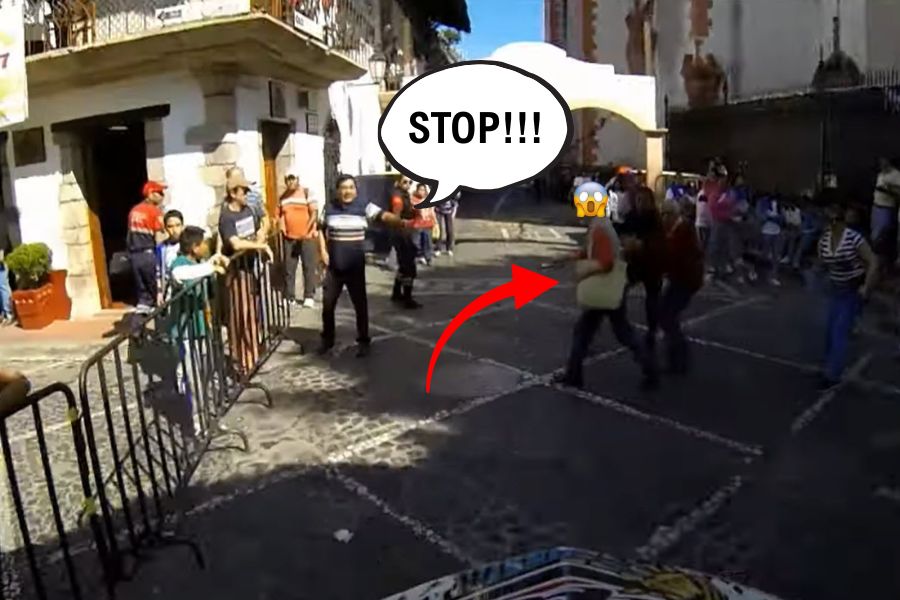 The Mountain Bike Collision That Had Everyone Talking