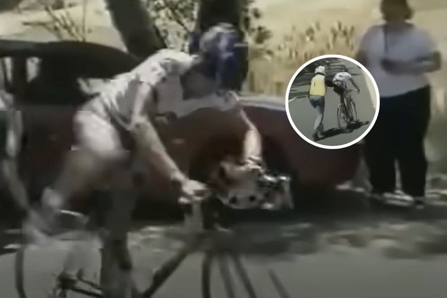 The PRO Cyclist Who Won a Major Tour on a Random Fan's Bike - BikePush